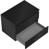 Mexen Orio meuble de salle de bain sous lavabo 70 cm avec plateau, 2 tiroirs, noir mat - 91A10-07047-2-BFFC71