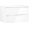 Mexen Orio meuble de salle de bain sous lavabo 80 cm avec plateau, 2 tiroirs, blanc brillant - 91A10-08047-2-BFFC00