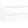 Mexen Orio meuble de salle de bain sous-lavabo 80 cm avec plateau, 2 tiroirs, blanc mat - 91A10-08047-2-BFFC01