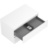 Mexen Orio placard de salle de bain sous-lavabo 80 cm avec plateau, 2 tiroirs, blanc mat - 91A10-08047-2-BFFC01