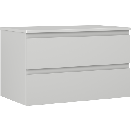 Mexen Orio meuble de salle de bain sous lavabo 80 cm avec plateau, 2 tiroirs, gris mat - 91A10-08047-2-BFFC62