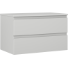 Mexen Orio armoire de salle de bain sous lavabo 80 cm avec plateau, 2 tiroirs, gris mat - 91A10-08047-2-BFFC62