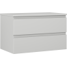 Mexen Orio meuble de salle de bain sous lavabo 80 cm avec plateau, 2 tiroirs, gris mat - 91A10-08047-2-BFFC62