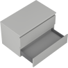Mexen Orio armoire de salle de bain sous lavabo 80 cm avec plateau, 2 tiroirs, gris mat - 91A10-08047-2-BFFC62