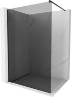 Mexen Kioto paroi de douche Walk-in 90 x 200 cm, verre fumé 8 mm, noir - 800-090-101-70-40