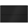 Mexen Orio meuble de salle de bain sous lavabo 80 cm avec plateau, 2 tiroirs, noir mat - 91A10-08047-2-BFFC71