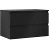 Mexen Orio armoire de salle de bains sous-lavabo 80 cm avec plateau, 2 tiroirs, noir mat - 91A10-08047-2-BFFC71