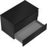 Mexen Orio meuble de salle de bain sous lavabo 80 cm avec plateau, 2 tiroirs, noir mat - 91A10-08047-2-BFFC71
