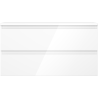 Mexen Orio meuble de salle de bain sous-lavabo 90 cm avec plateau, 2 tiroirs, blanc brillant - 91A10-09047-2-BFFC00