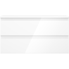 Mexen Orio meuble de salle de bains sous-lavabo 90 cm avec plateau, 2 tiroirs, blanc brillant - 91A10-09047-2-BFFC00