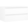 Mexen Orio meuble de salle de bain sous lavabo 90 cm avec plateau, 2 tiroirs, blanc mat - 91A10-09047-2-BFFC01