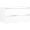 Mexen Orio meuble-lavabo de salle de bain 90 cm avec plan de travail, 2 tiroirs, blanc mat - 91A10-09047-2-BFFC01