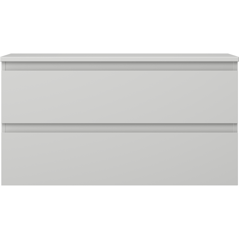 Mexen Orio meuble de salle de bains sous lavabo 90 cm avec plateau, 2 tiroirs, gris mat - 91A10-09047-2-BFFC62