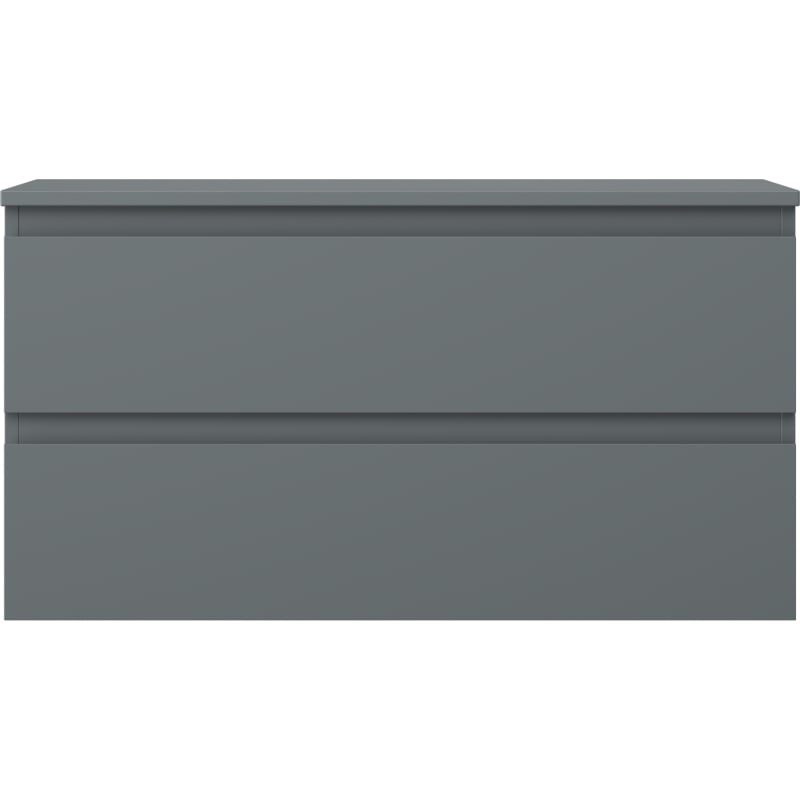 Mexen Orio meuble de salle de bains sous-lavabo 90 cm avec plateau, 2 tiroirs, graphite mat - 91A10-09047-2-BFFC66