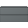 Mexen Orio meuble de salle de bain sous lavabo 90 cm avec plateau, 2 tiroirs, graphite mat - 91A10-09047-2-BFFC66