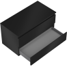 Mexen Orio armoire de salle de bain sous-lavabo 90 cm avec plateau, 2 tiroirs, noir mat - 91A10-09047-2-BFFC71