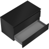Mexen Orio meuble de salle de bain sous-lavabo 90 cm avec dessus, 2 tiroirs, noir mat - 91A10-09047-2-BFFC71