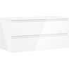 Mexen Orio meuble de salle de bain sous-lavabo 100 cm avec plateau, 2 tiroirs, blanc brillant - 91A10-10047-2-BFFC00