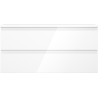 Mexen Orio armoire de salle de bain sous-lavabo 100 cm avec plateau, 2 tiroirs, blanc brillant - 91A10-10047-2-BFFC00