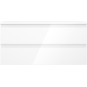 Mexen Orio meuble de salle de bain sous-lavabo 100 cm avec plateau, 2 tiroirs, blanc brillant - 91A10-10047-2-BFFC00