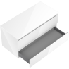 Mexen Orio armoire de salle de bain sous-lavabo 100 cm avec plateau, 2 tiroirs, blanc brillant - 91A10-10047-2-BFFC00
