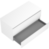 Mexen Orio meuble de salle de bain sous lavabo 100 cm avec plateau, 2 tiroirs, blanc mat - 91A10-10047-2-BFFC01