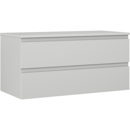 Mexen Orio armoire de salle de bain sous lavabo 100 cm avec plateau, 2 tiroirs, gris mat - 91A10-10047-2-BFFC62