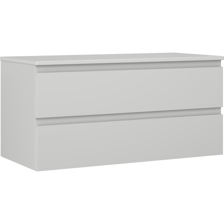 Mexen Orio armoire de salle de bains sous-lavabo 100 cm avec plateau, 2 tiroirs, gris mat - 91A10-10047-2-BFFC62
