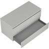 Mexen Orio armoire de salle de bain sous lavabo 100 cm avec plateau, 2 tiroirs, gris mat - 91A10-10047-2-BFFC62