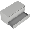 Mexen Orio armoire de salle de bains sous-lavabo 100 cm avec plateau, 2 tiroirs, gris mat - 91A10-10047-2-BFFC62