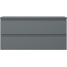 Mexen Orio meuble de salle de bain sous-lavabo 100 cm avec plateau, 2 tiroirs, graphite mat - 91A10-10047-2-BFFC66