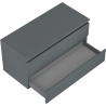 Mexen Orio armoire de salle de bain sous vasque 100 cm avec plateau, 2 tiroirs, graphite mat - 91A10-10047-2-BFFC66