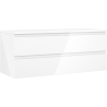 Mexen Orio meuble de salle de bain 120 cm avec plateau, 2 tiroirs, blanc brillant - 91A10-12047-2-BFFC00