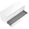 Mexen Orio meuble de salle de bain sous lavabo 120 cm avec plateau, 2 tiroirs, blanc brillant - 91A10-12047-2-BFFC00