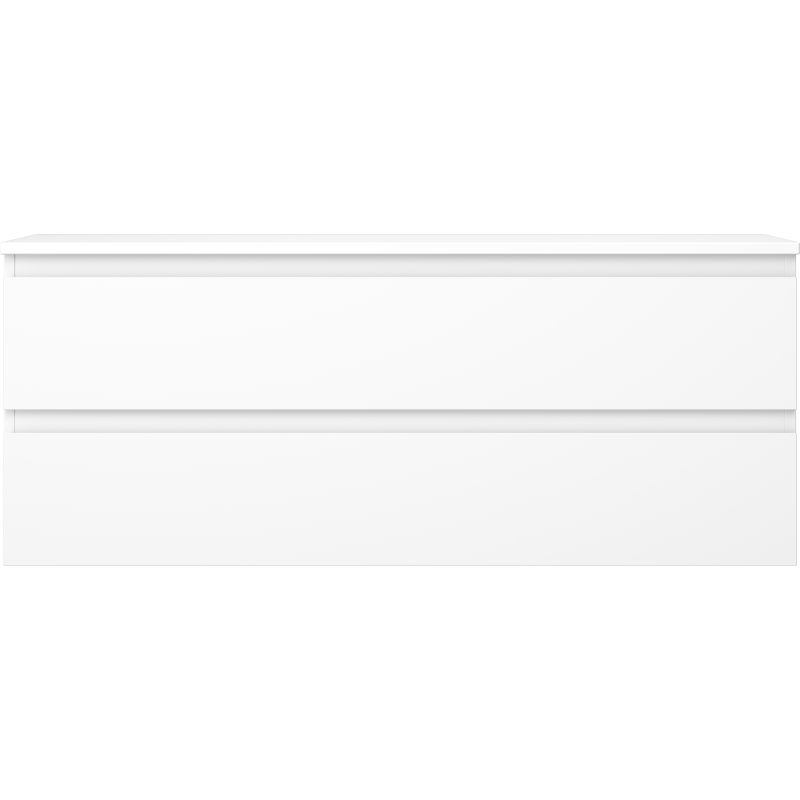 Mexen Orio meuble de salle de bain sous-lavabo 120 cm avec plateau, 2 tiroirs, blanc mat - 91A10-12047-2-BFFC01