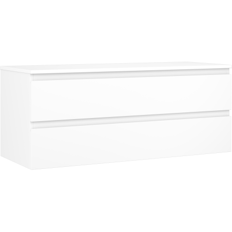 Mexen Orio meuble de salle de bain sous-lavabo 120 cm avec plateau, 2 tiroirs, blanc mat - 91A10-12047-2-BFFC01