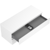 Mexen Orio meuble de salle de bain sous-lavabo 120 cm avec plateau, 2 tiroirs, blanc mat - 91A10-12047-2-BFFC01