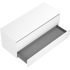 Mexen Orio meuble de salle de bain sous-lavabo 120 cm avec plateau, 2 tiroirs, blanc mat - 91A10-12047-2-BFFC01