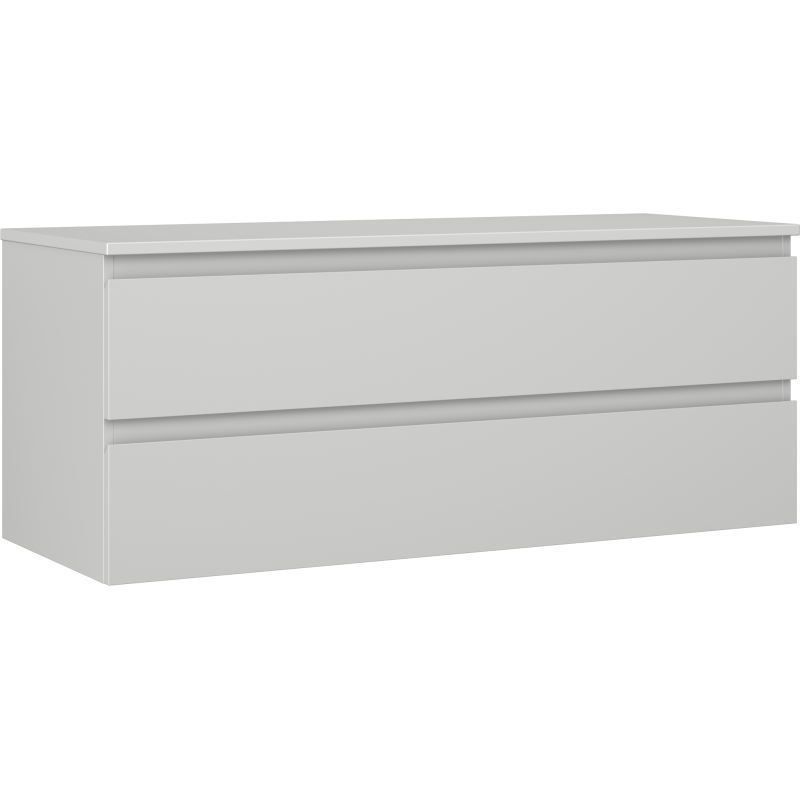 Mexen Orio meuble de salle de bains sous-lavabo 120 cm avec dessus, 2 tiroirs, gris mat - 91A10-12047-2-BFFC62