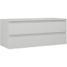 Mexen Orio meuble de salle de bain sous lavabo 120 cm avec plateau, 2 tiroirs, gris mat - 91A10-12047-2-BFFC62