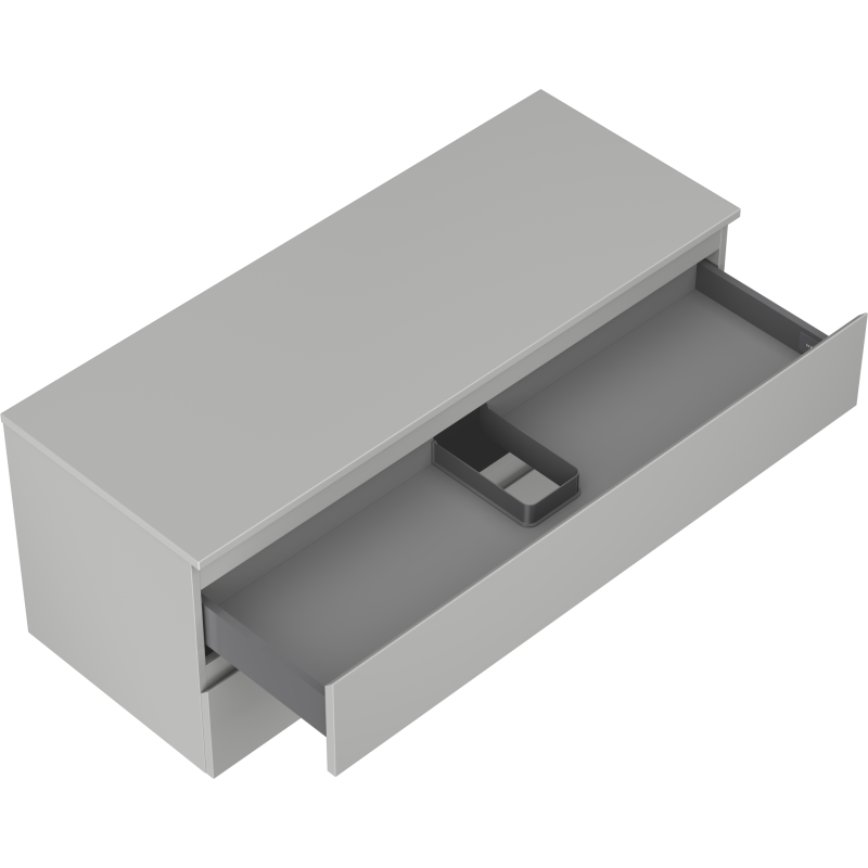 Mexen Orio meuble de salle de bain sous lavabo 120 cm avec plateau, 2 tiroirs, gris mat - 91A10-12047-2-BFFC62