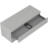 Mexen Orio meuble de salle de bain sous lavabo 120 cm avec plateau, 2 tiroirs, gris mat - 91A10-12047-2-BFFC62