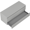 Mexen Orio meuble de salle de bain sous lavabo 120 cm avec plateau, 2 tiroirs, gris mat - 91A10-12047-2-BFFC62