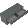 Mexen Orio meuble de salle de bain sous lavabo 120 cm avec plateau, 2 tiroirs, graphite mat - 91A10-12047-2-BFFC66