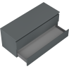 Mexen Orio meuble de salle de bain sous lavabo 120 cm avec plateau, 2 tiroirs, graphite mat - 91A10-12047-2-BFFC66