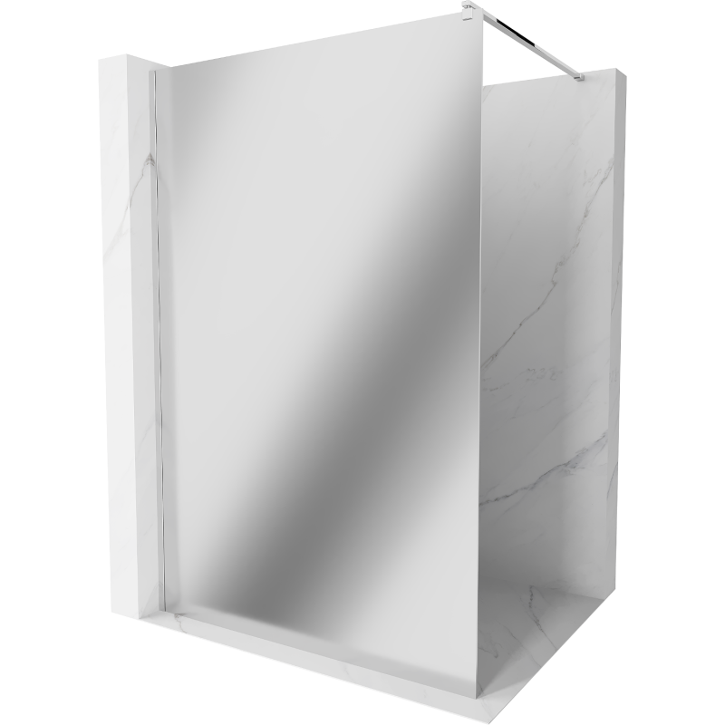 Mexen Kioto paroi de douche Walk-in 70 x 200 cm, miroir 8 mm, chrome - 800-070-101-01-50