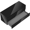 Mexen Orio meuble de salle de bain sous lavabo 120 cm avec plateau, 2 tiroirs, noir brillant - 91A10-12047-2-BFFC70