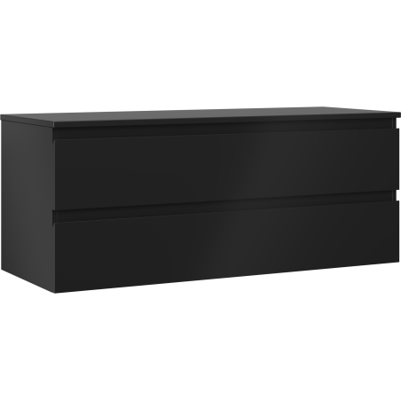 Mexen Orio meuble de salle de bain de 120 cm avec plan, 2 tiroirs, noir mat - 91A10-12047-2-BFFC71