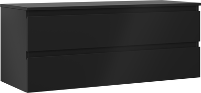 Mexen Orio meuble de salle de bain sous lavabo 120 cm avec plateau, 2 tiroirs, noir mat - 91A10-12047-2-BFFC71