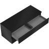 Mexen Orio meuble de salle de bain de 120 cm avec plan, 2 tiroirs, noir mat - 91A10-12047-2-BFFC71